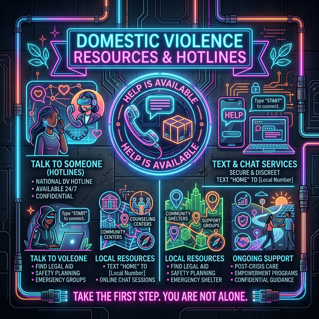 Modern domestic violence resource hotline image